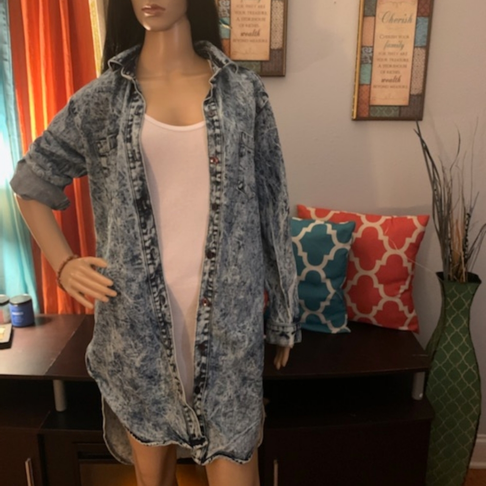 Denim jacket/dress                       sz(M-L) sz is estimated